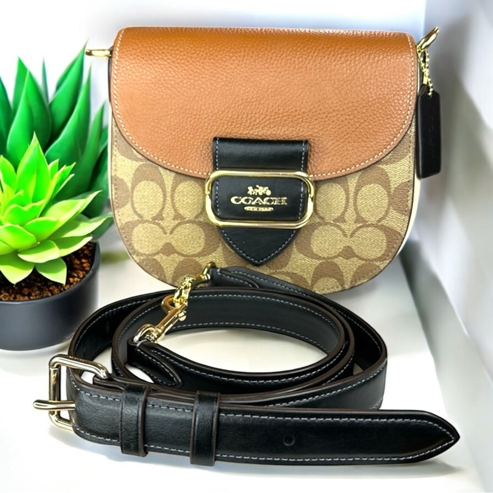 COACH - Morgan Saddle Bag in Color block - Picture 2 of 16